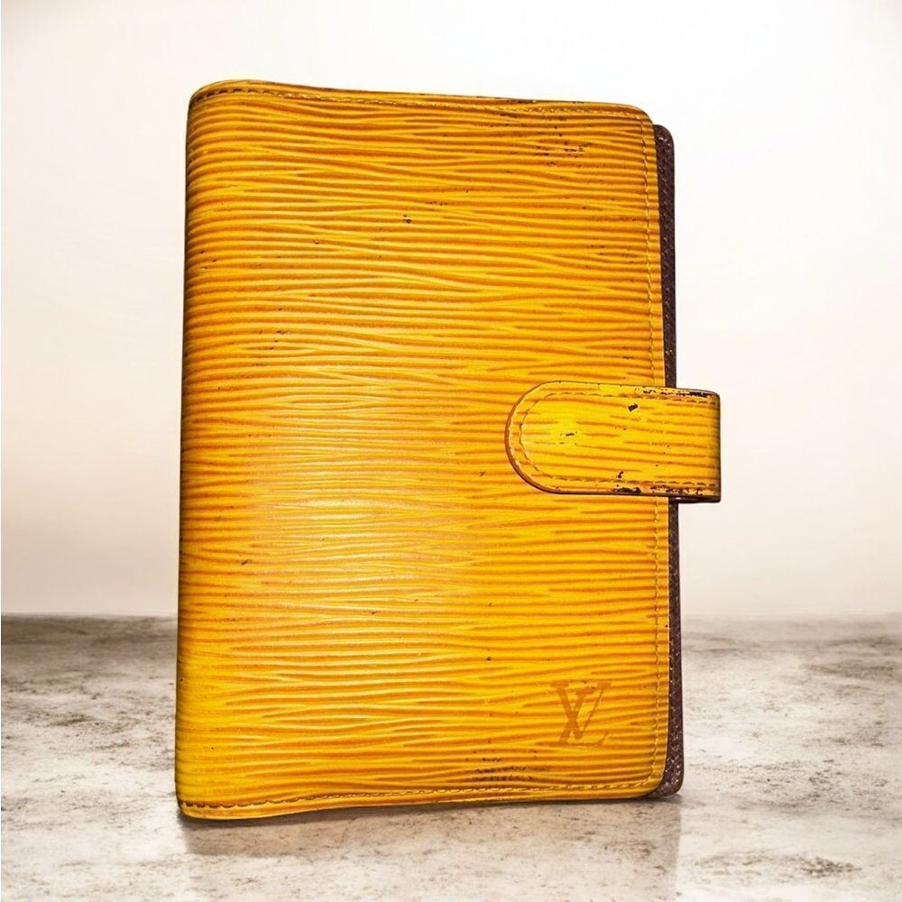 Project Louis Vuitton Yellow Epi Leather Agenda